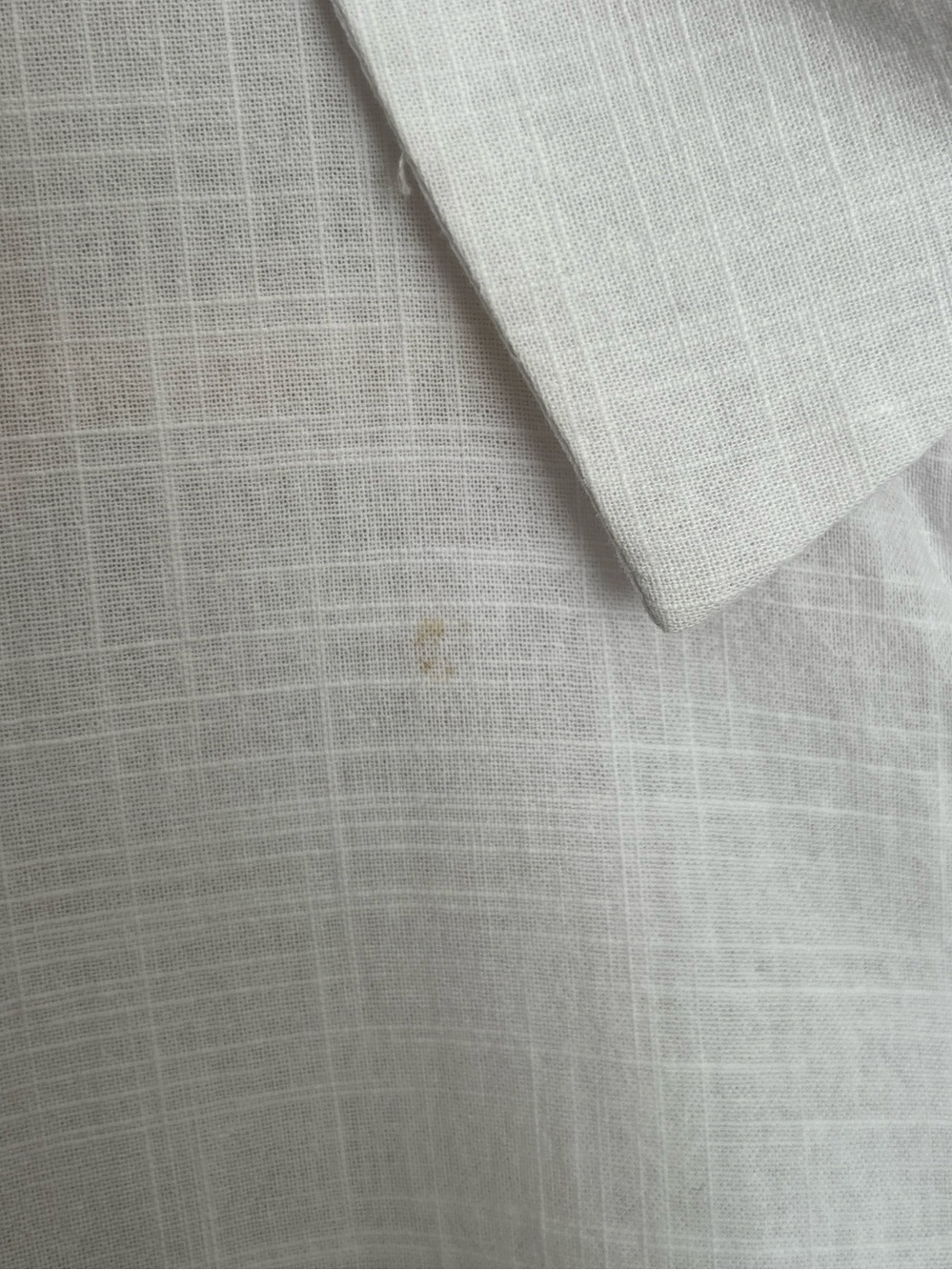 ZAAYO White 100% Cotton Textured Button-Front Shirt – XXL - Picture 4 of 9